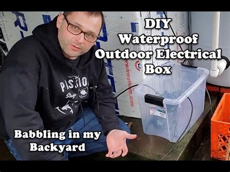 diy metal clad cable waterproof box|diy waterproof outdoor electrical box.